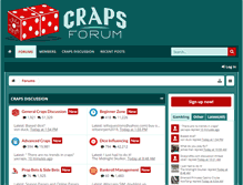 Tablet Screenshot of crapsforum.com